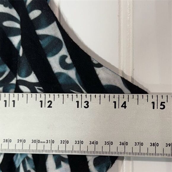 Daytrip Y2K Striped Burnout Cami Top Black White Empire Waist Large USA Made - Picture 8 of 8